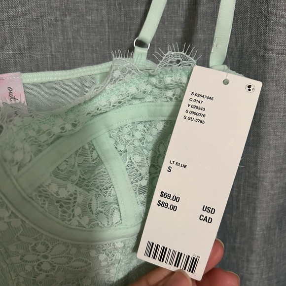 Out From Under Modern Love Mint Green Lace Bodysuit - Picture 4 of 7